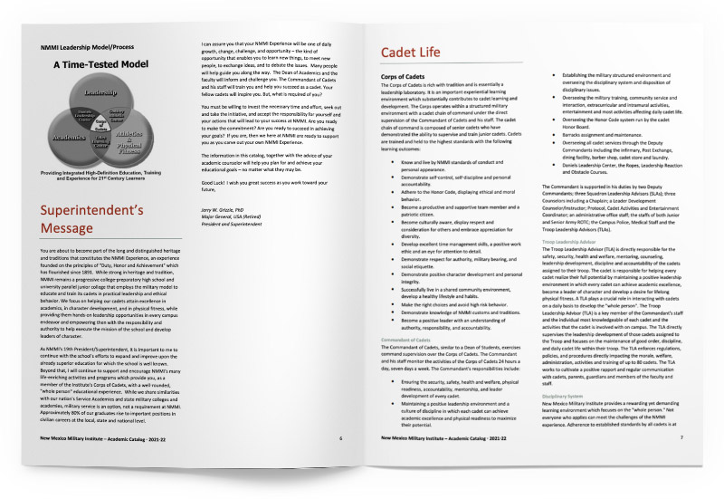 New Mexico Military Institute Academic Catalog