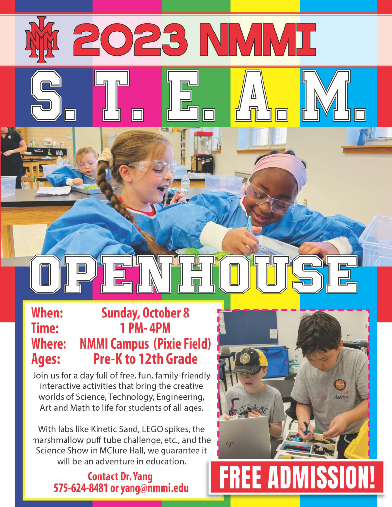 STEAM Open House 2023 NMMI STEAM Open House